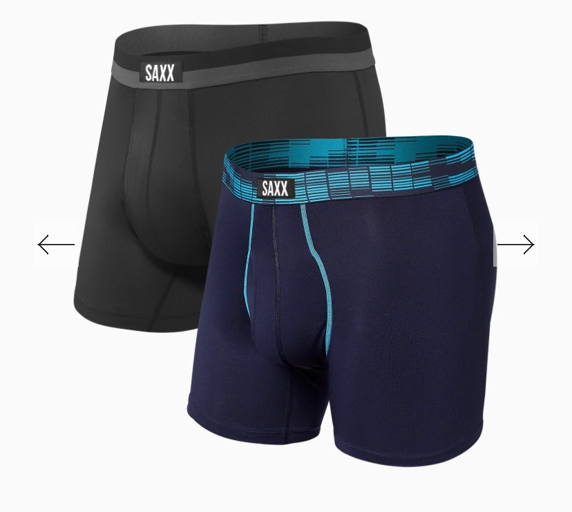 Saxx Sports Mesh 2PK Navy/Black