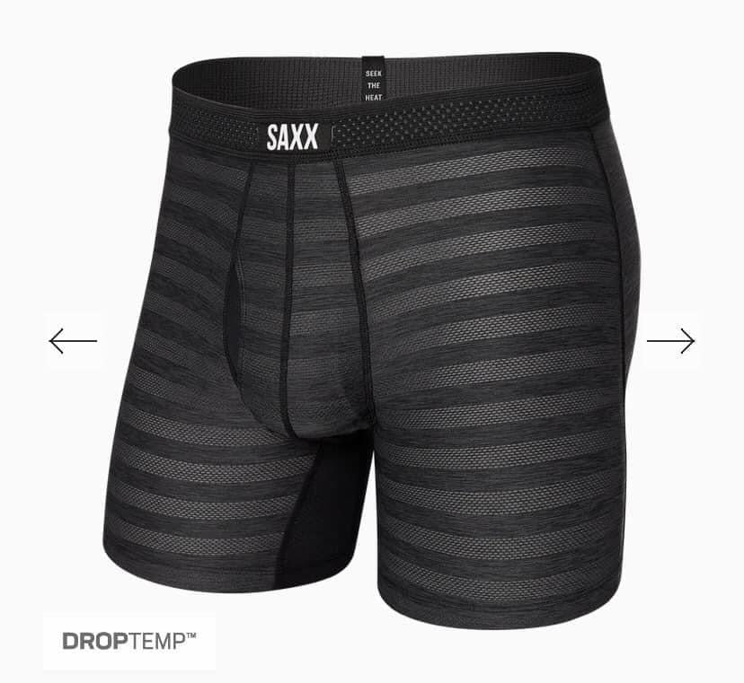 Saxx Hotshot Drop Temp in Black Heather