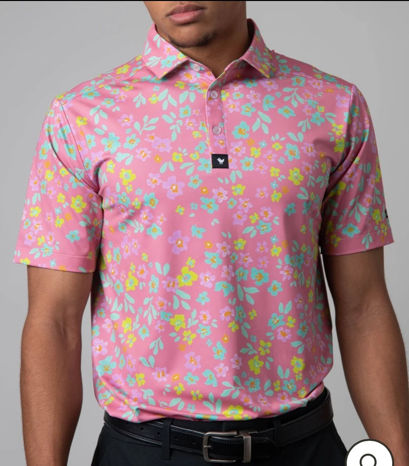 Bad Birdie Flower Bomb Polo